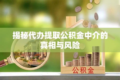 芒康揭秘代办提取公积金中介的真相与风险