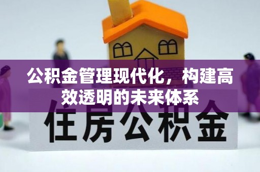 芒康公积金管理现代化，构建高效透明的未来体系